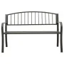 Banco de jardín acero gris 120 cm de vidaXL, Bancos de jardín - Ref: Foro24-319581, Precio: 95,41 €, Descuento: %