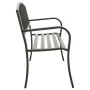 Banco de jardín acero gris 120 cm de vidaXL, Bancos de jardín - Ref: Foro24-319581, Precio: 95,41 €, Descuento: %