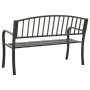Gartenbank aus grauem Stahl, 120 cm von vidaXL, Gartenbänke - Ref: Foro24-319581, Preis: 100,78 €, Rabatt: %
