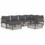 Gartenmöbel-Set 7-teilig und anthrazitgraue PE-Rattankissen von vidaXL, Outdoor-Sofas - Ref: Foro24-3186773, Preis: 551,42 €,...