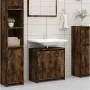 Smoked oak plywood bathroom cabinet 60x33x61 cm by vidaXL, Bathroom furniture - Ref: Foro24-826357, Price: 37,53 €, Discount: %