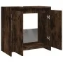 Smoked oak plywood bathroom cabinet 60x33x61 cm by vidaXL, Bathroom furniture - Ref: Foro24-826357, Price: 37,53 €, Discount: %