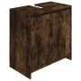 Smoked oak plywood bathroom cabinet 60x33x61 cm by vidaXL, Bathroom furniture - Ref: Foro24-826357, Price: 37,53 €, Discount: %