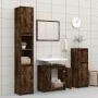 Smoked oak plywood bathroom cabinet 60x33x61 cm by vidaXL, Bathroom furniture - Ref: Foro24-826357, Price: 37,53 €, Discount: %