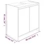 Smoked oak plywood bathroom cabinet 60x33x61 cm by vidaXL, Bathroom furniture - Ref: Foro24-826357, Price: 37,53 €, Discount: %