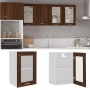 Hängevitrine braunes Eichenholz 40x31x60 cm von vidaXL, Küchenschränke - Ref: Foro24-826347, Preis: 41,14 €, Rabatt: %