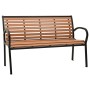 Gartenbank aus Stahl und WPC, schwarz und braun, 116 cm von vidaXL, Gartenbänke - Ref: Foro24-319579, Preis: 156,74 €, Rabatt: %
