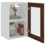 Hängevitrine braunes Eichenholz 40x31x60 cm von vidaXL, Küchenschränke - Ref: Foro24-826347, Preis: 40,58 €, Rabatt: %