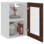 Hängevitrine braunes Eichenholz 40x31x60 cm von vidaXL, Küchenschränke - Ref: Foro24-826347, Preis: 41,14 €, Rabatt: %