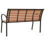 Gartenbank aus Stahl und WPC, schwarz und braun, 116 cm von vidaXL, Gartenbänke - Ref: Foro24-319579, Preis: 156,74 €, Rabatt: %