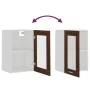 Hängevitrine braunes Eichenholz 40x31x60 cm von vidaXL, Küchenschränke - Ref: Foro24-826347, Preis: 40,58 €, Rabatt: %