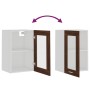 Hängevitrine braunes Eichenholz 40x31x60 cm von vidaXL, Küchenschränke - Ref: Foro24-826347, Preis: 41,14 €, Rabatt: %