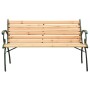 Garden bench cast iron and solid fir wood 116 cm by vidaXL, garden benches - Ref: Foro24-319572, Price: 140,31 €, Discount: %