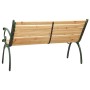 Garden bench cast iron and solid fir wood 116 cm by vidaXL, garden benches - Ref: Foro24-319572, Price: 140,31 €, Discount: %