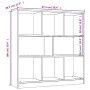 Plywood gray Sonoma bookshelf 97.5x29.5x100 cm by vidaXL, Bookcases and shelves - Ref: Foro24-826379, Price: 87,58 €, Discoun...