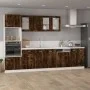 Hanging display cabinet in smoked oak wood, 40x31x60 cm. by vidaXL, Kitchen cabinets - Ref: Foro24-826345, Price: 39,14 €, Di...