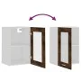 Hängevitrine aus geräuchertem Eichenholz 40x31x60 cm von vidaXL, Küchenschränke - Ref: Foro24-826345, Preis: 39,14 €, Rabatt: %