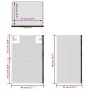 Hängevitrine aus geräuchertem Eichenholz 40x31x60 cm von vidaXL, Küchenschränke - Ref: Foro24-826345, Preis: 39,14 €, Rabatt: %