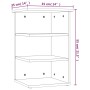 Beistellmöbel aus grauem Sonoma-Sperrholz, 35 x 35 x 55 cm von vidaXL, Sideboards - Ref: Foro24-826367, Preis: 29,91 €, Rabat...