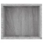 Gray plywood hanging TV cabinet 100x30x26.5 cm by vidaXL, TV Furniture - Ref: Foro24-826361, Price: 36,83 €, Discount: %