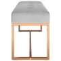 Gray velvet bench 110x36x45 cm by vidaXL, Benches for halls and storage - Ref: Foro24-350603, Price: 108,22 €, Discount: %