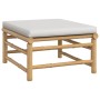 3-piece bamboo garden furniture set with light gray cushions by vidaXL, Garden sets - Ref: Foro24-3155108, Price: 301,41 €, D...