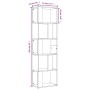 Regal aus geräuchertem Eichensperrholz, 45 x 24 x 160 cm von vidaXL, Bücherregale und Regale - Ref: Foro24-826375, Preis: 51,...