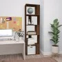 Oak brown plywood shelf 45x24x160 cm by vidaXL, Bookcases and shelves - Ref: Foro24-826377, Price: 50,72 €, Discount: %