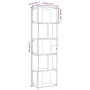 Oak brown plywood shelf 45x24x160 cm by vidaXL, Bookcases and shelves - Ref: Foro24-826377, Price: 50,72 €, Discount: %