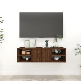 Braunes Wandregal aus Sperrholz, 102 x 30 x 29 cm von vidaXL, Regale und Regale - Ref: Foro24-826365, Preis: 49,84 €, Rabatt: %