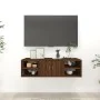 Brown plywood wall shelf 102x30x29 cm by vidaXL, Shelves and shelves - Ref: Foro24-826365, Price: 49,40 €, Discount: %