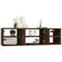 Brown plywood wall shelf 102x30x29 cm by vidaXL, Shelves and shelves - Ref: Foro24-826365, Price: 49,40 €, Discount: %