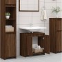 Badezimmerschrank aus braunem Eichensperrholz, 60 x 33 x 61 cm von vidaXL, Badezimmermöbel - Ref: Foro24-826359, Preis: 39,91...