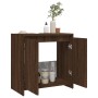 Oak brown plywood bathroom cabinet 60x33x61 cm by vidaXL, Bathroom furniture - Ref: Foro24-826359, Price: 39,91 €, Discount: %