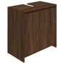 Badezimmerschrank aus braunem Eichensperrholz, 60 x 33 x 61 cm von vidaXL, Badezimmermöbel - Ref: Foro24-826359, Preis: 39,91...