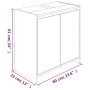 Badezimmerschrank aus braunem Eichensperrholz, 60 x 33 x 61 cm von vidaXL, Badezimmermöbel - Ref: Foro24-826359, Preis: 39,91...
