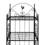Schwarzes quadratisches Pflanzenregal von vidaXL, Topfständer - Ref: Foro24-40780, Preis: 83,42 €, Rabatt: %