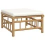 6-piece garden furniture set made of bamboo with cream white cushions by vidaXL, Garden sets - Ref: Foro24-3155200, Price: 59...