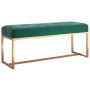 Dunkelgrüne Samtbank 110x36x45 cm von vidaXL, Bänke für Hallen und Lager - Ref: Foro24-350601, Preis: 105,94 €, Rabatt: %