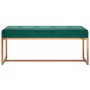 Dunkelgrüne Samtbank 110x36x45 cm von vidaXL, Bänke für Hallen und Lager - Ref: Foro24-350601, Preis: 105,94 €, Rabatt: %