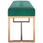 Dunkelgrüne Samtbank 110x36x45 cm von vidaXL, Bänke für Hallen und Lager - Ref: Foro24-350601, Preis: 105,94 €, Rabatt: %