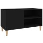 Plywood black record storage unit 84.5x38x48 cm by vidaXL, CD and DVD storage - Ref: Foro24-831942, Price: 51,51 €, Discount: %