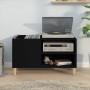Plywood black record storage unit 84.5x38x48 cm by vidaXL, CD and DVD storage - Ref: Foro24-831942, Price: 51,51 €, Discount: %