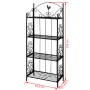 Schwarzes quadratisches Pflanzenregal von vidaXL, Topfständer - Ref: Foro24-40780, Preis: 83,42 €, Rabatt: %