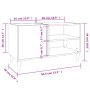 Plywood black record storage unit 84.5x38x48 cm by vidaXL, CD and DVD storage - Ref: Foro24-831942, Price: 51,51 €, Discount: %
