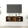 Wandregal aus geräuchertem Eichensperrholz, 102 x 30 x 29 cm von vidaXL, Regale und Regale - Ref: Foro24-826363, Preis: 51,68...