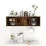 Wandregal aus geräuchertem Eichensperrholz, 102 x 30 x 29 cm von vidaXL, Regale und Regale - Ref: Foro24-826363, Preis: 51,68...