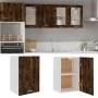 Smoked oak wood hanging TV cabinet 39.5x31x60 cm by vidaXL, Kitchen cabinets - Ref: Foro24-826348, Price: 45,51 €, Discount: %