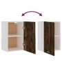 Smoked oak wood hanging TV cabinet 39.5x31x60 cm by vidaXL, Kitchen cabinets - Ref: Foro24-826348, Price: 45,51 €, Discount: %
