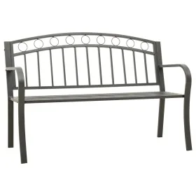 Graue Gartenbank aus Stahl, 120 cm von vidaXL, Gartenbänke - Ref: Foro24-319586, Preis: 99,38 €, Rabatt: %